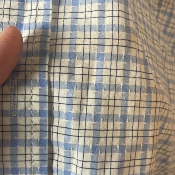 J CAMPBELL Blue Fine Japanese Stiching Shirt - Picture 3 of 5